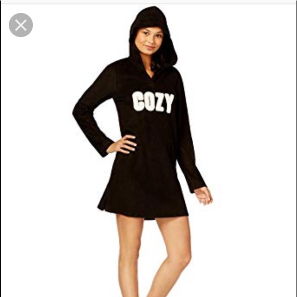 Jenni sz medium Hooded Fleece Sleepshirt, NWT